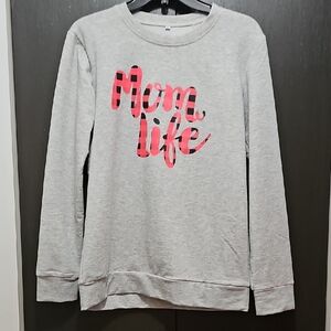 Gray 'Mom Life' Sweatshirt